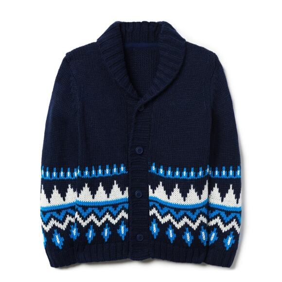 New janie and jack soft knit blue toddler cardigan size 12-18 months - Picture 1 of 4